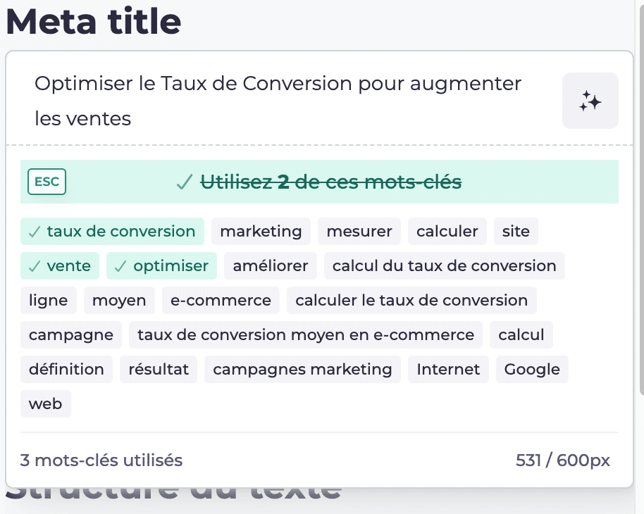 optimisation meta-title avec Dokey et son AI